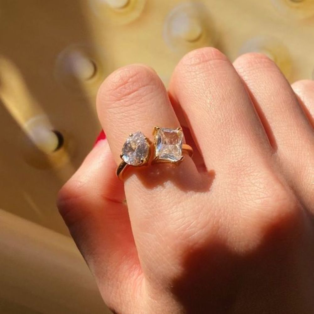 Yojoy Gold Plated Crystal Ring - Picture 8 of 8
